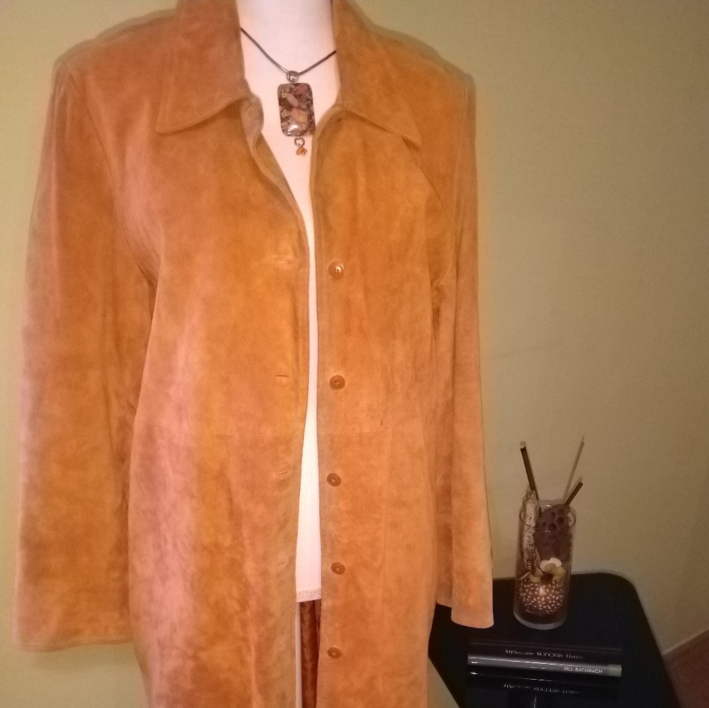 NEW Terry Lewis Suede Coat